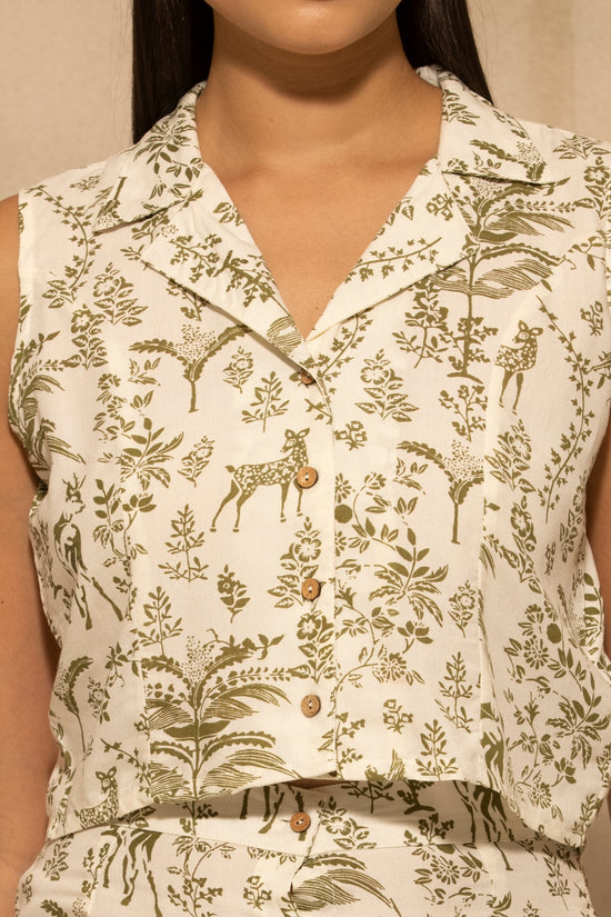 Cream Printed Co-Ord Set