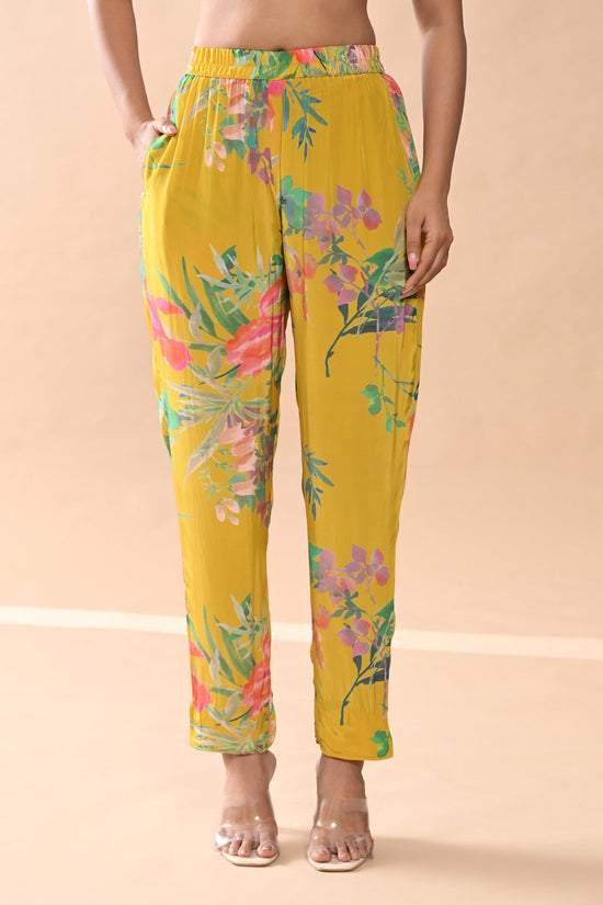 Yellow Printed Kurta Set