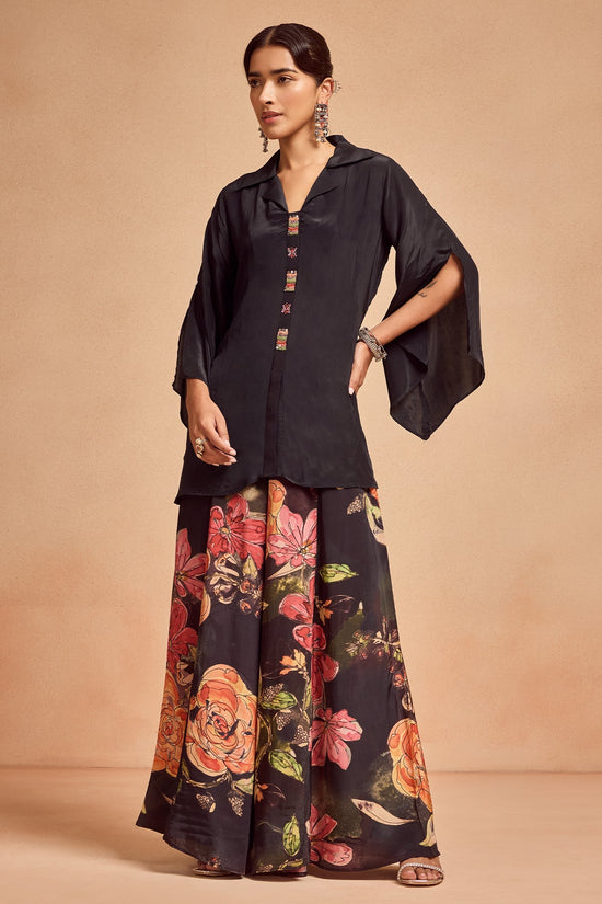 Black Printed Co-Ord Set