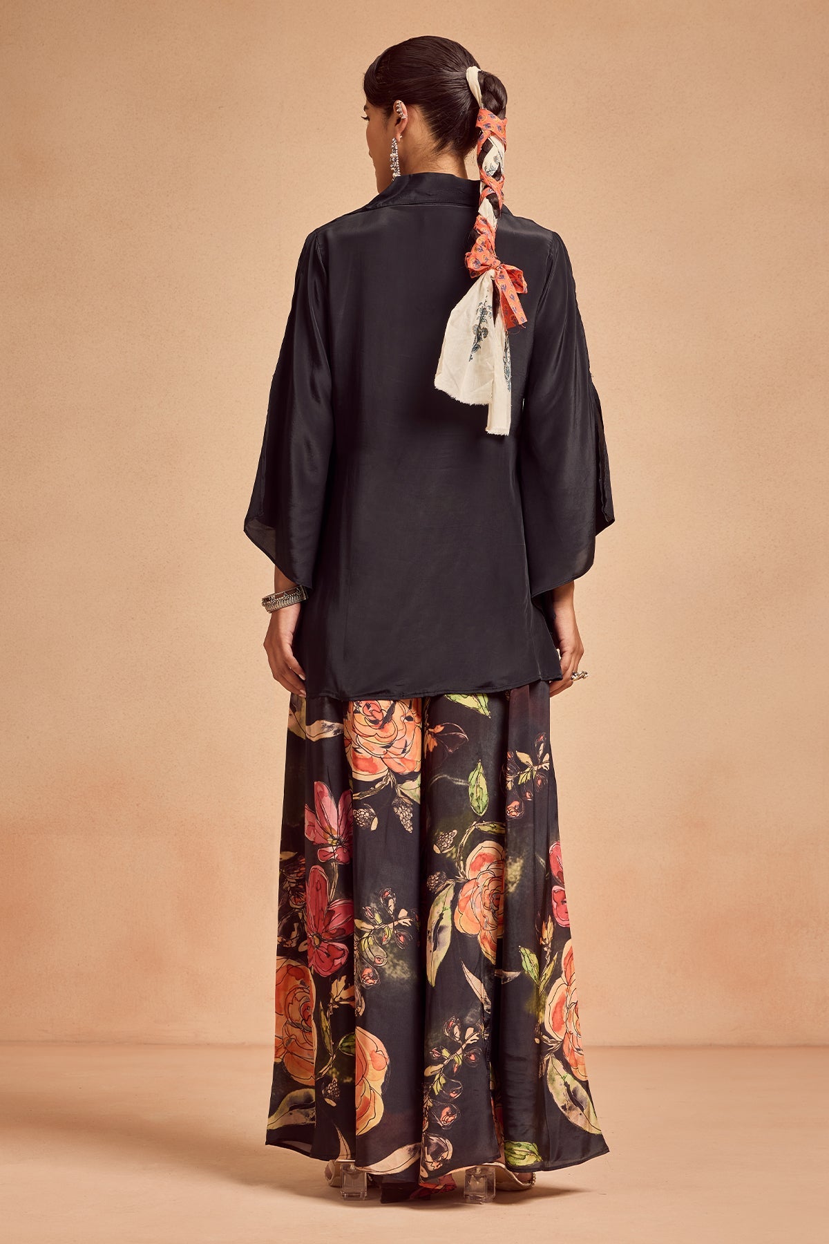 Black Printed Co-Ord Set