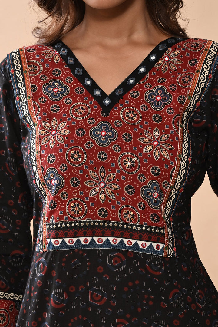 Multi Printed Straight Kurta