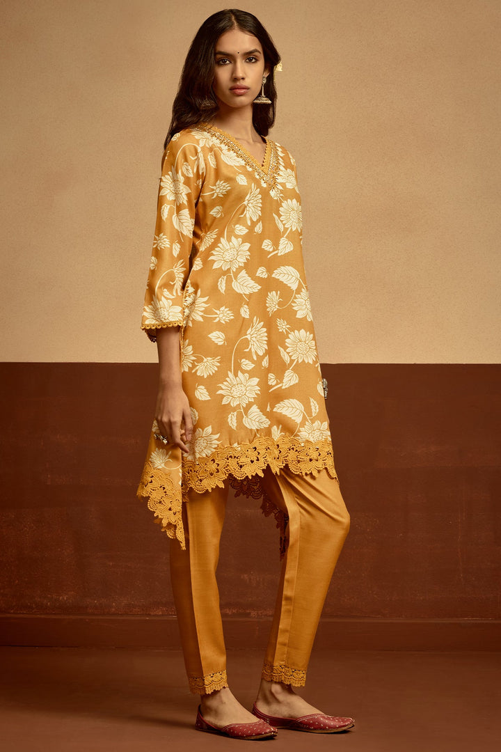 Mustard Printed Co-Ord Set