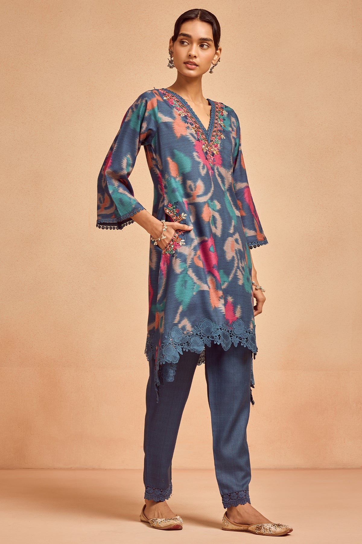 Blue Printed Co-Ord Set