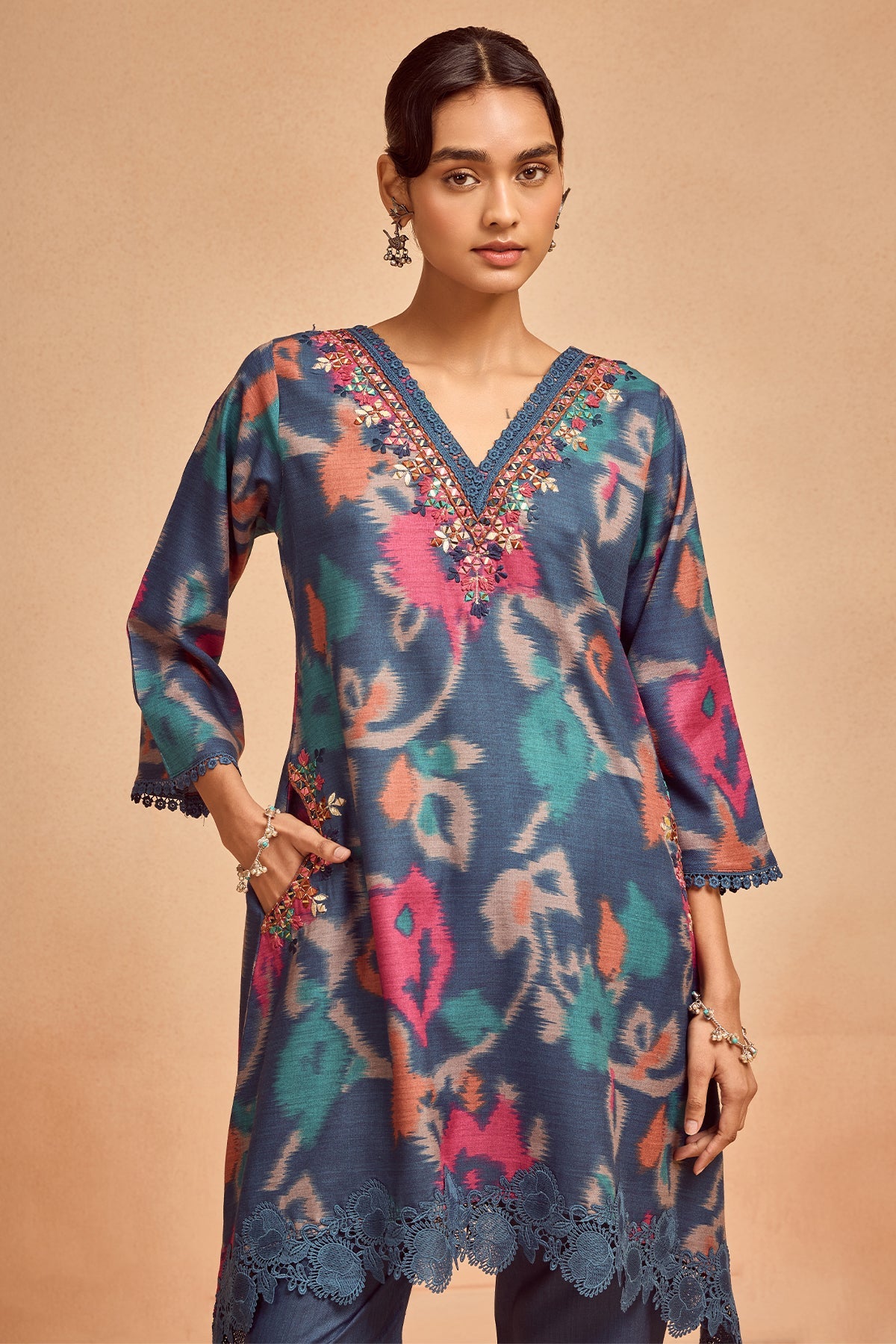 Blue Printed Co-Ord Set