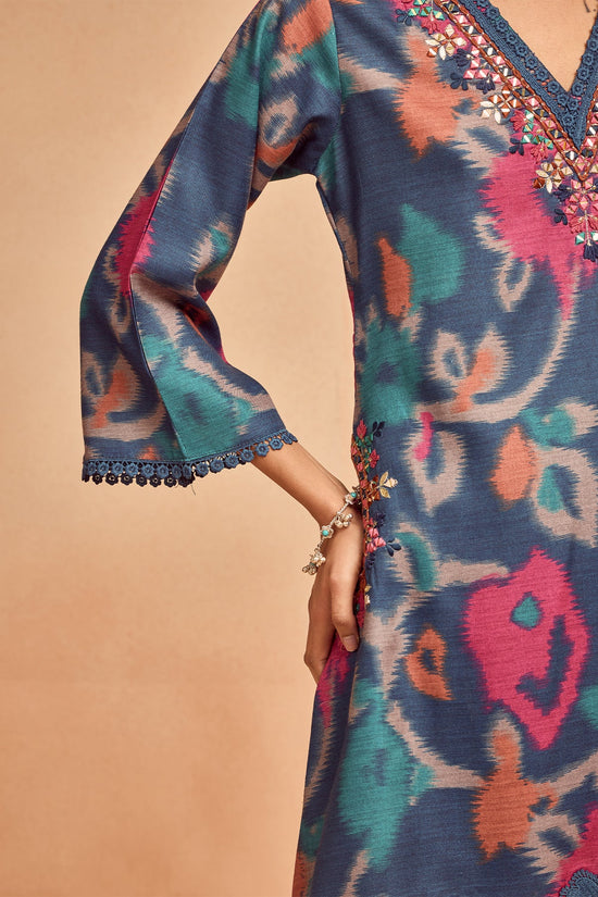 Blue Printed Co-Ord Set