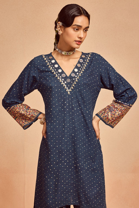 Blue Printed Co-Ord Set