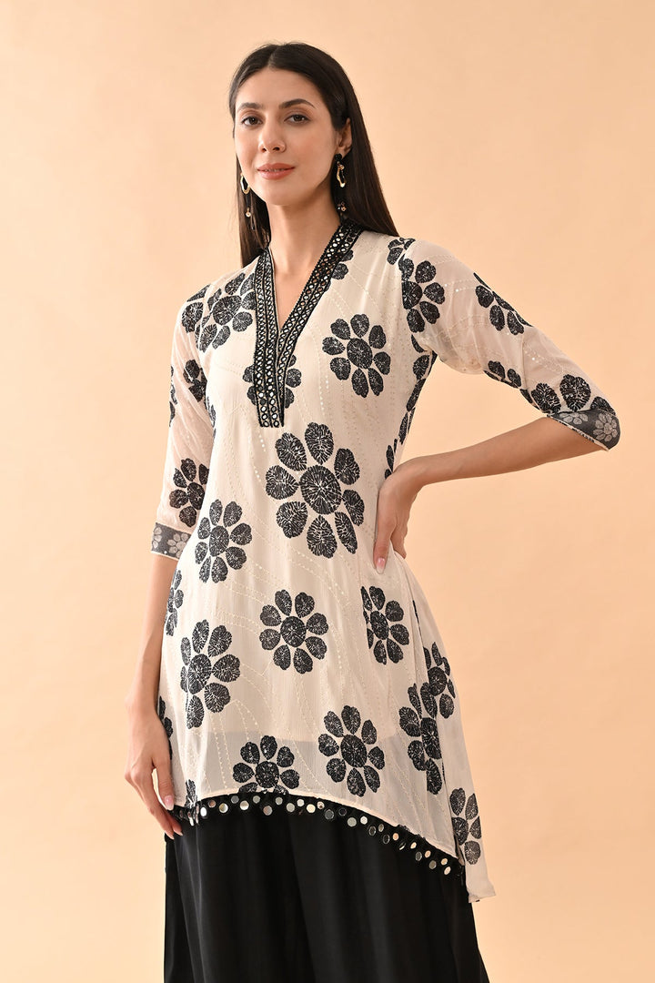 Cream Printed Co-Ord Set