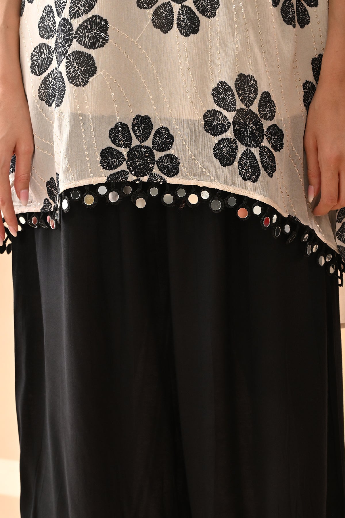 Cream Printed Co-Ord Set