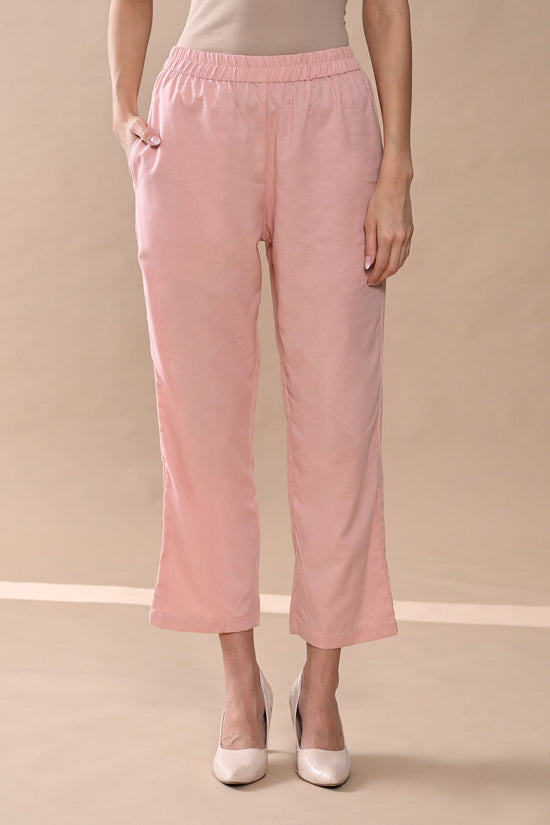 Peach Embroidered Kurta Set