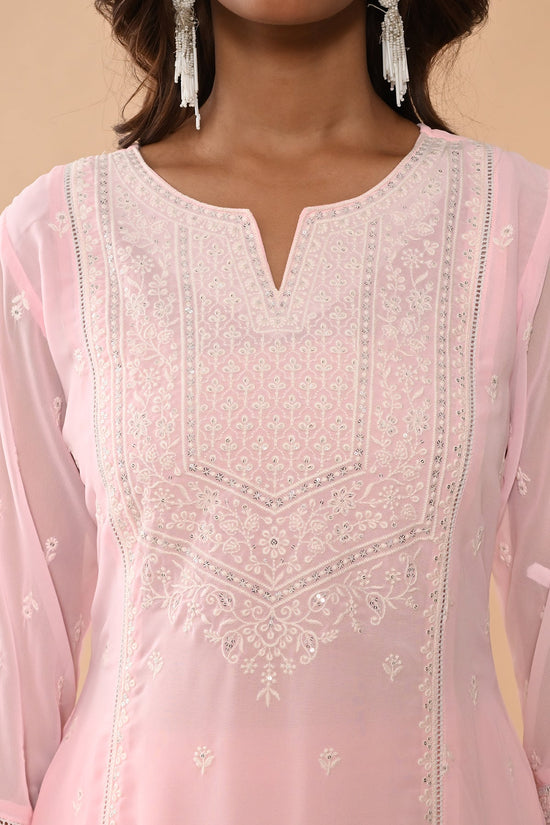Pink Straight Kurta Set