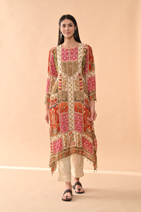 Multi Embellished Kurta Set