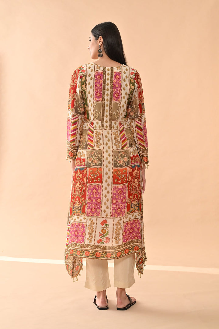 Multi Embellished Kurta Set
