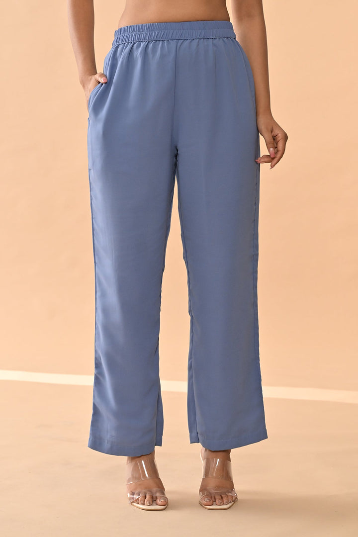 Blue Embroidered Kurta Set