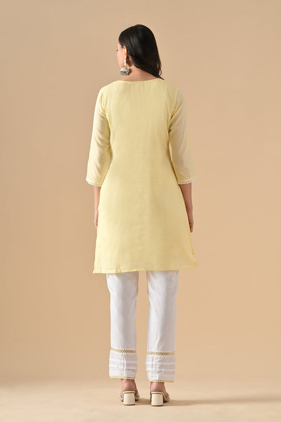 Yellow Embroidered Kurta Set