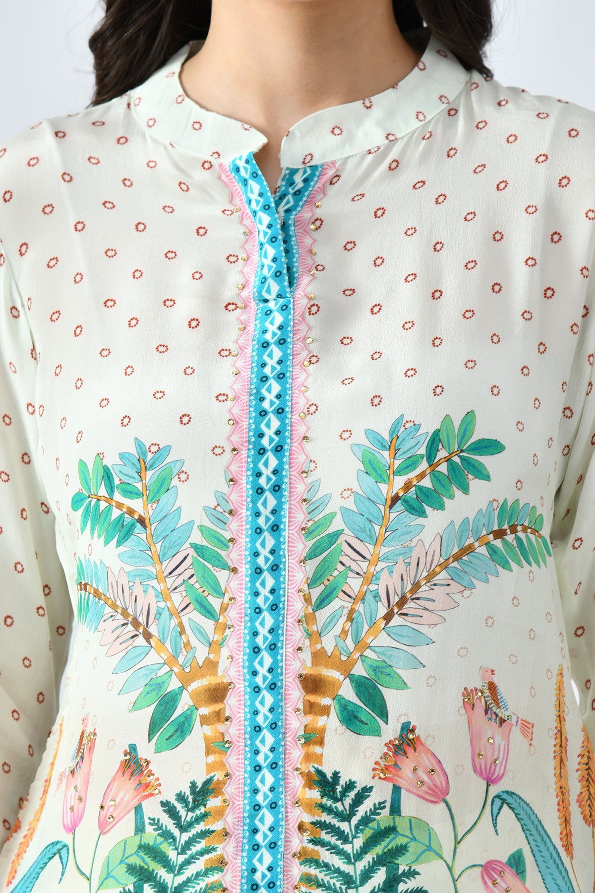 Cream Printed Co-Ord Set