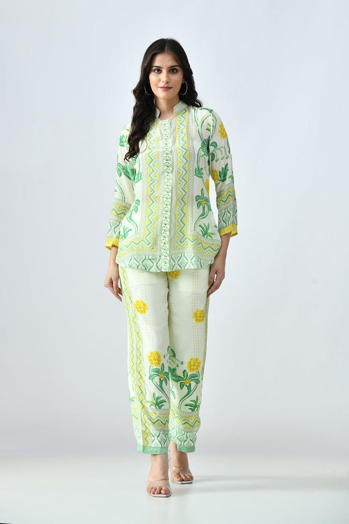 Green Printed Co-Ord Set