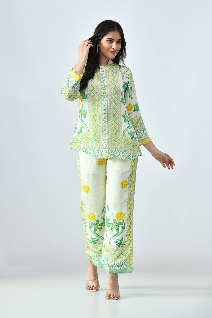 Green Printed Co-Ord Set