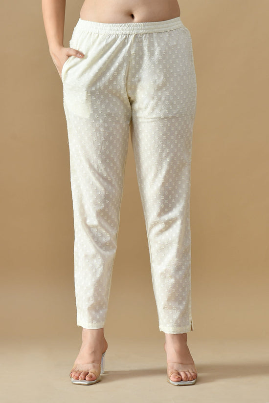 Cream Printed Kurta Set