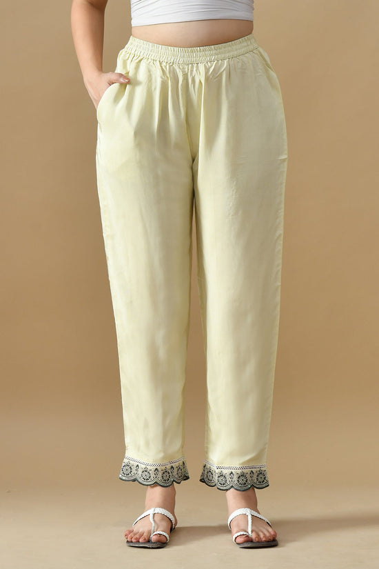 Cream Embroidered Kurta Set