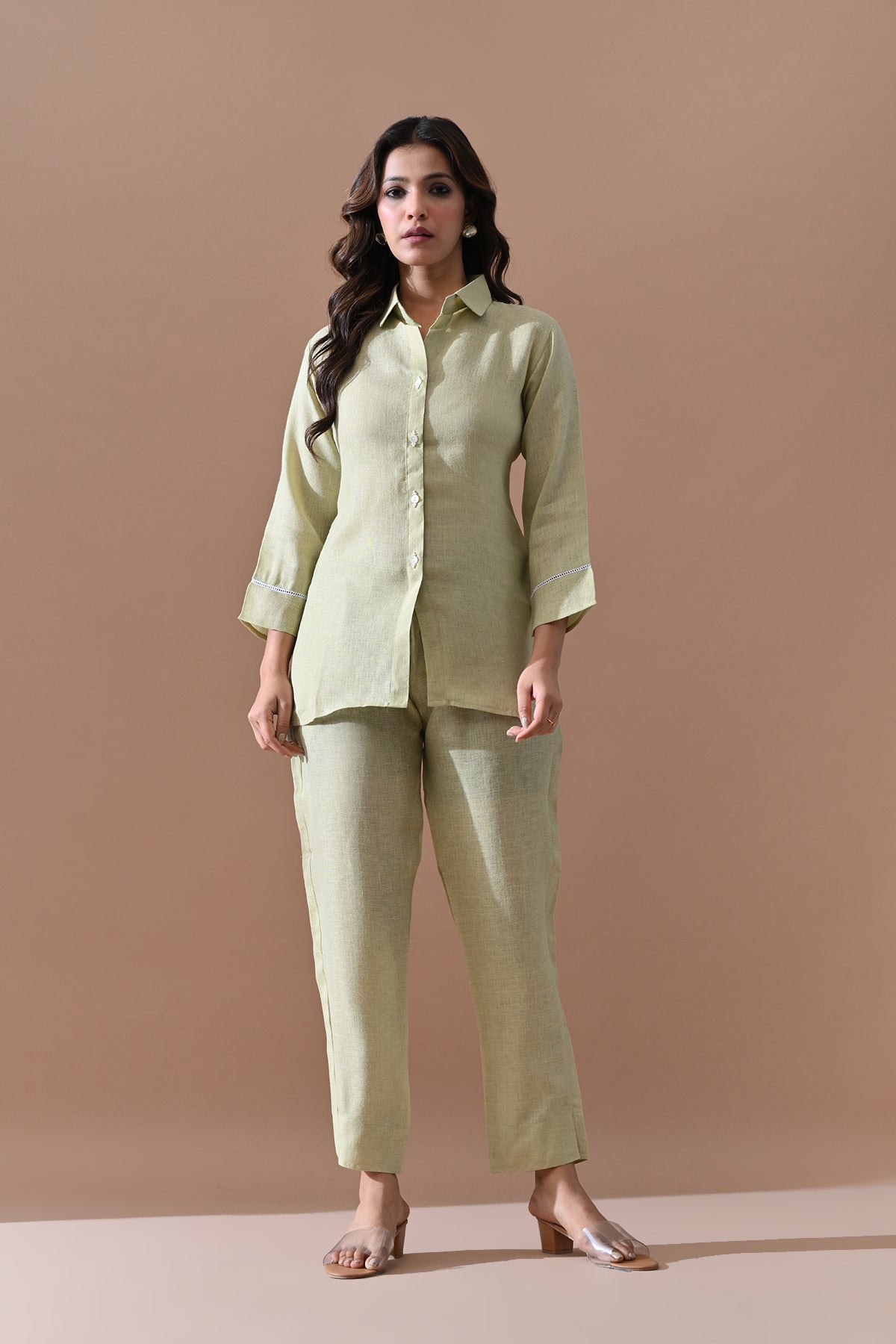 Green Solid Co-Ord Set