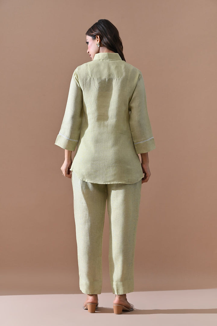 Green Solid Co-Ord Set