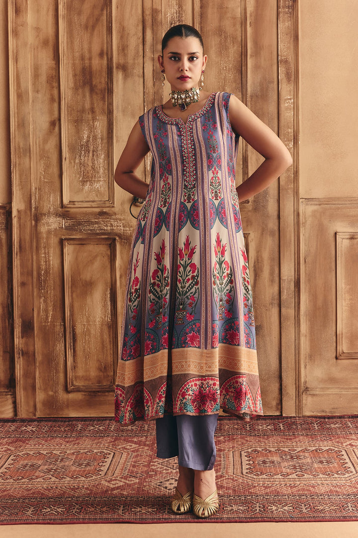 Multi Embellished Kurta Set
