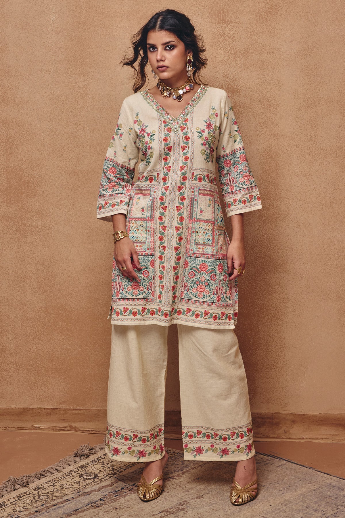 Green Printed Co-Ord Set
