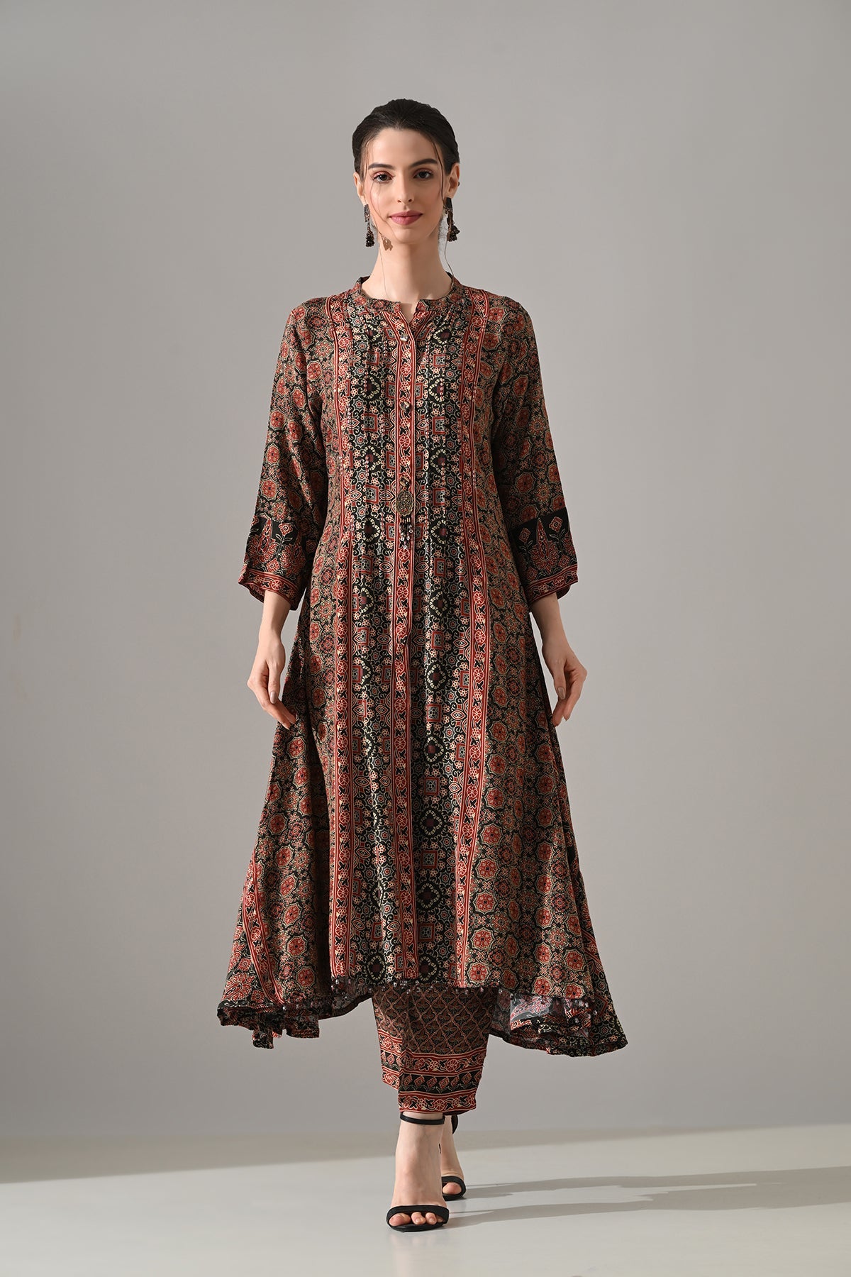 Multi Printed Kurta 3 Pcs Set