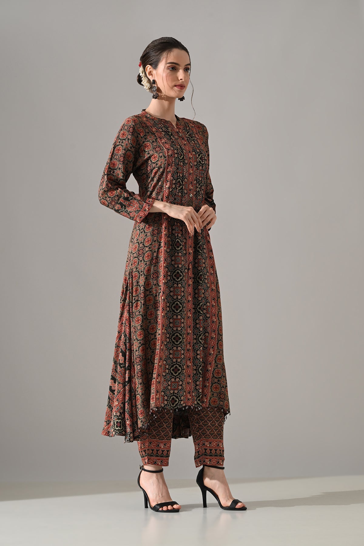 Multi Printed Kurta 3 Pcs Set