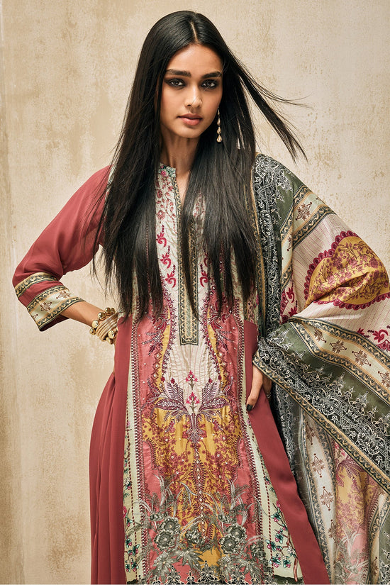 Green Printed Kurta 3 Pcs Set