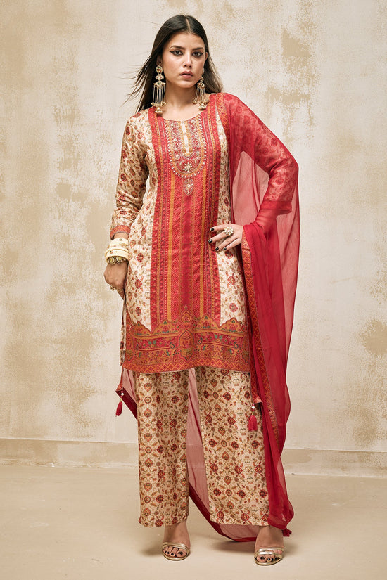 Multi Printed Kurta Set (3 Piece)