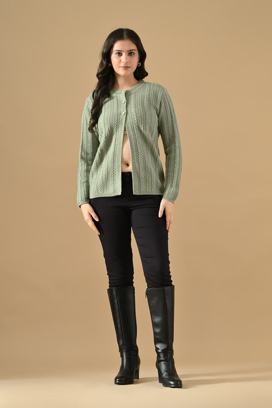 Winter Pista Knitted Button-Down Cardigan