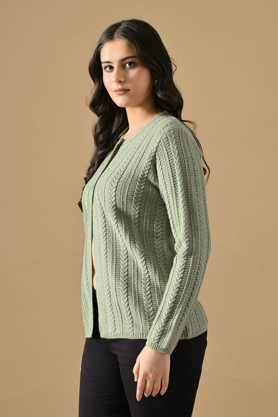 Winter Pista Knitted Button-Down Cardigan