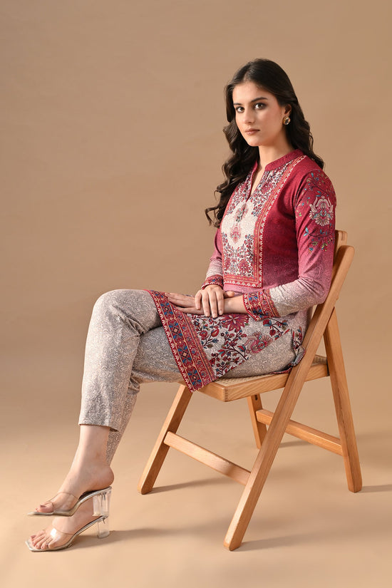 Winter Multi Printed Woven Co-Ord 2 Pcs Set