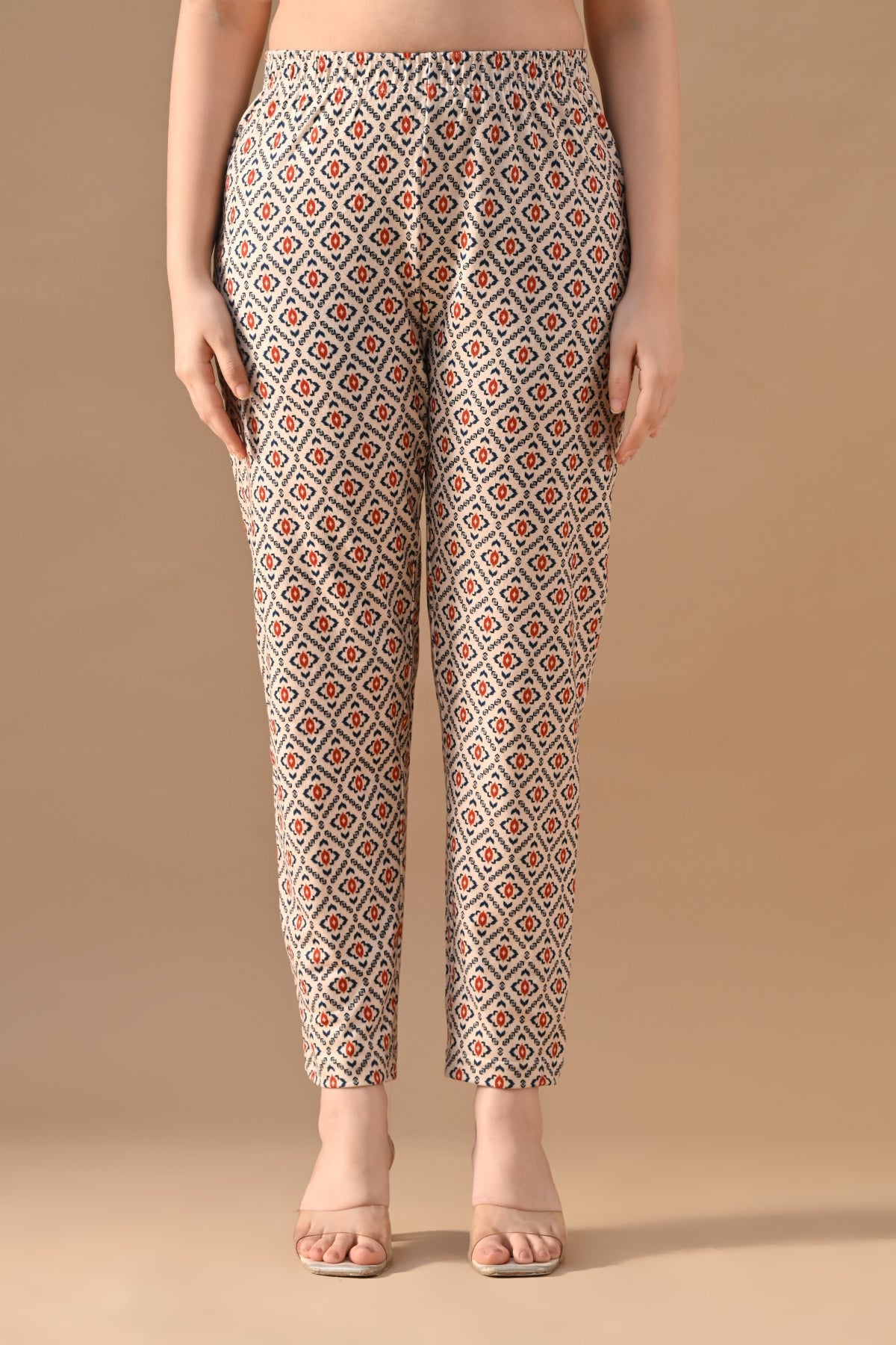 Winter Off-White Printed Woven Co-Ord Set