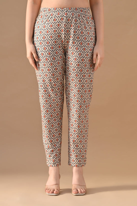 Winter Off-White Printed Woven Co-Ord Set