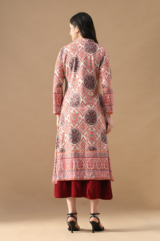 Winter Multi Printed Inner Shrug Set