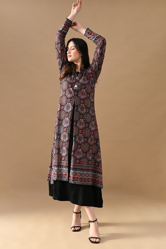 Winter Multi Printed Inner Shrug Set