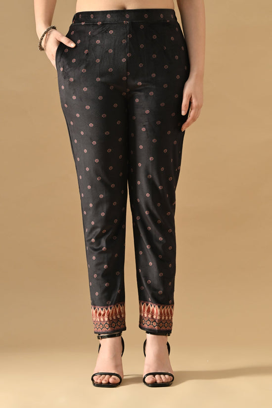 Winter Multi Printed Velvet Co-Ord Set