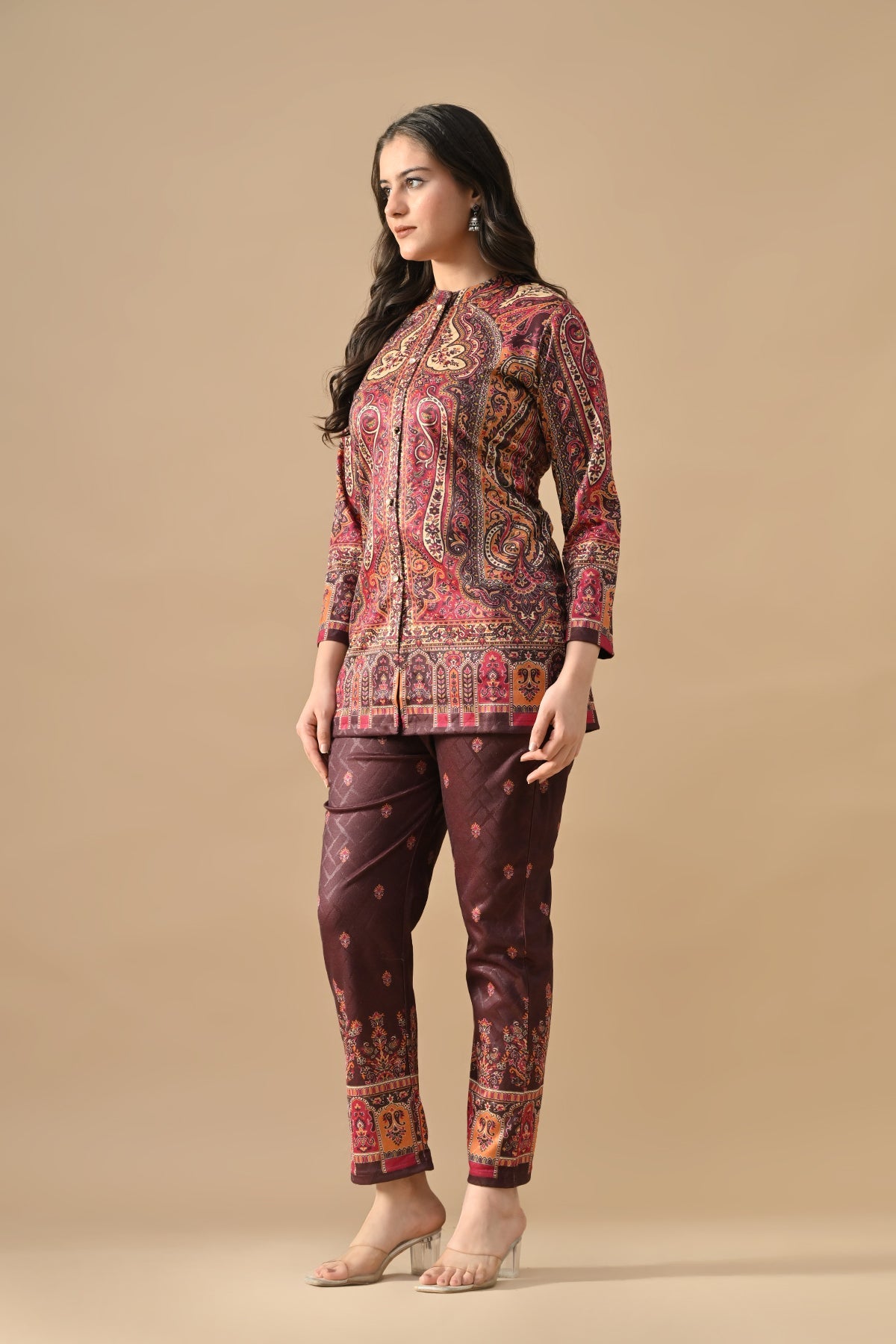Winter Multi Printed Woven Co-Ord Set