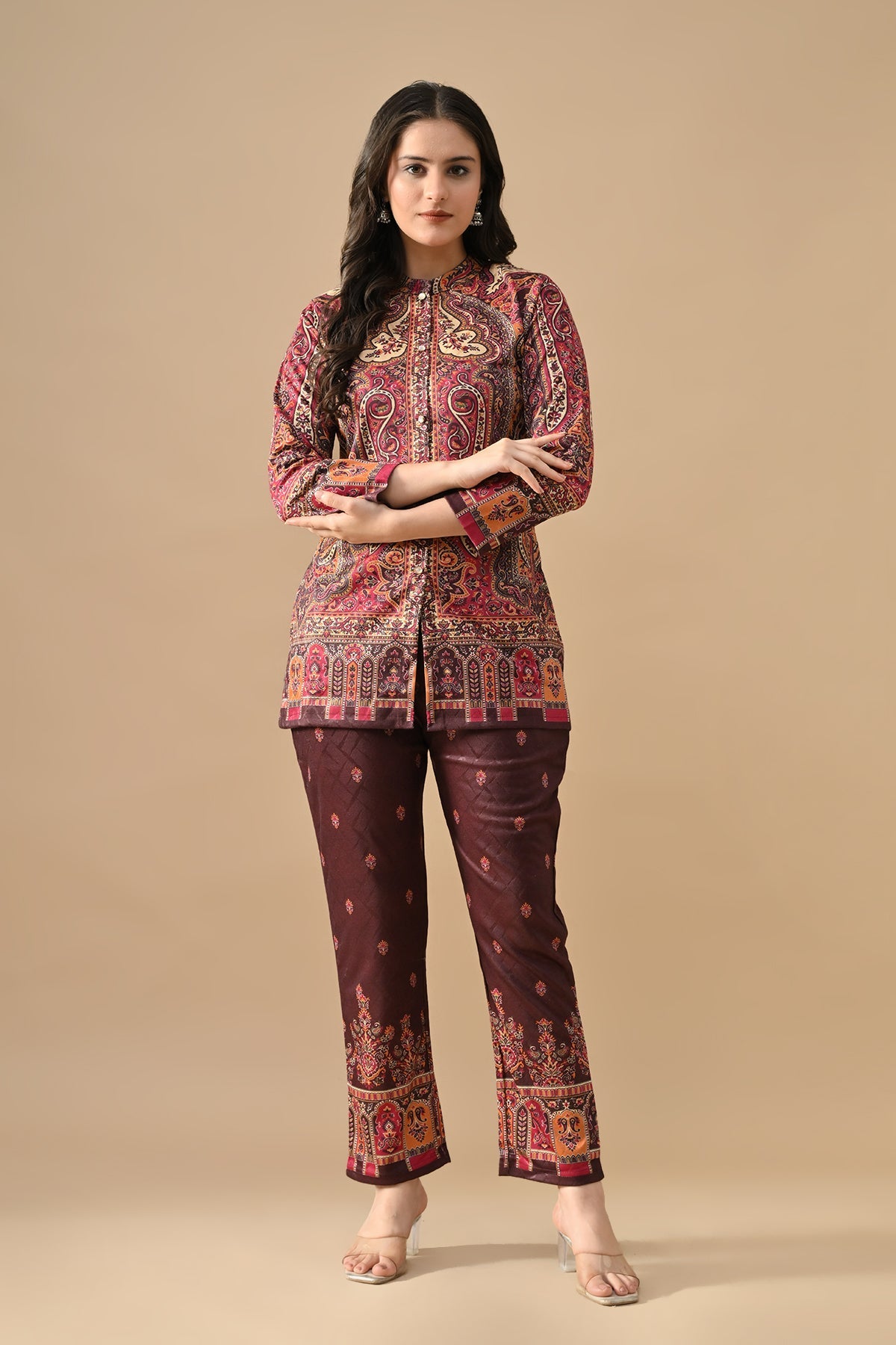 Winter Multi Printed Woven Co-Ord Set
