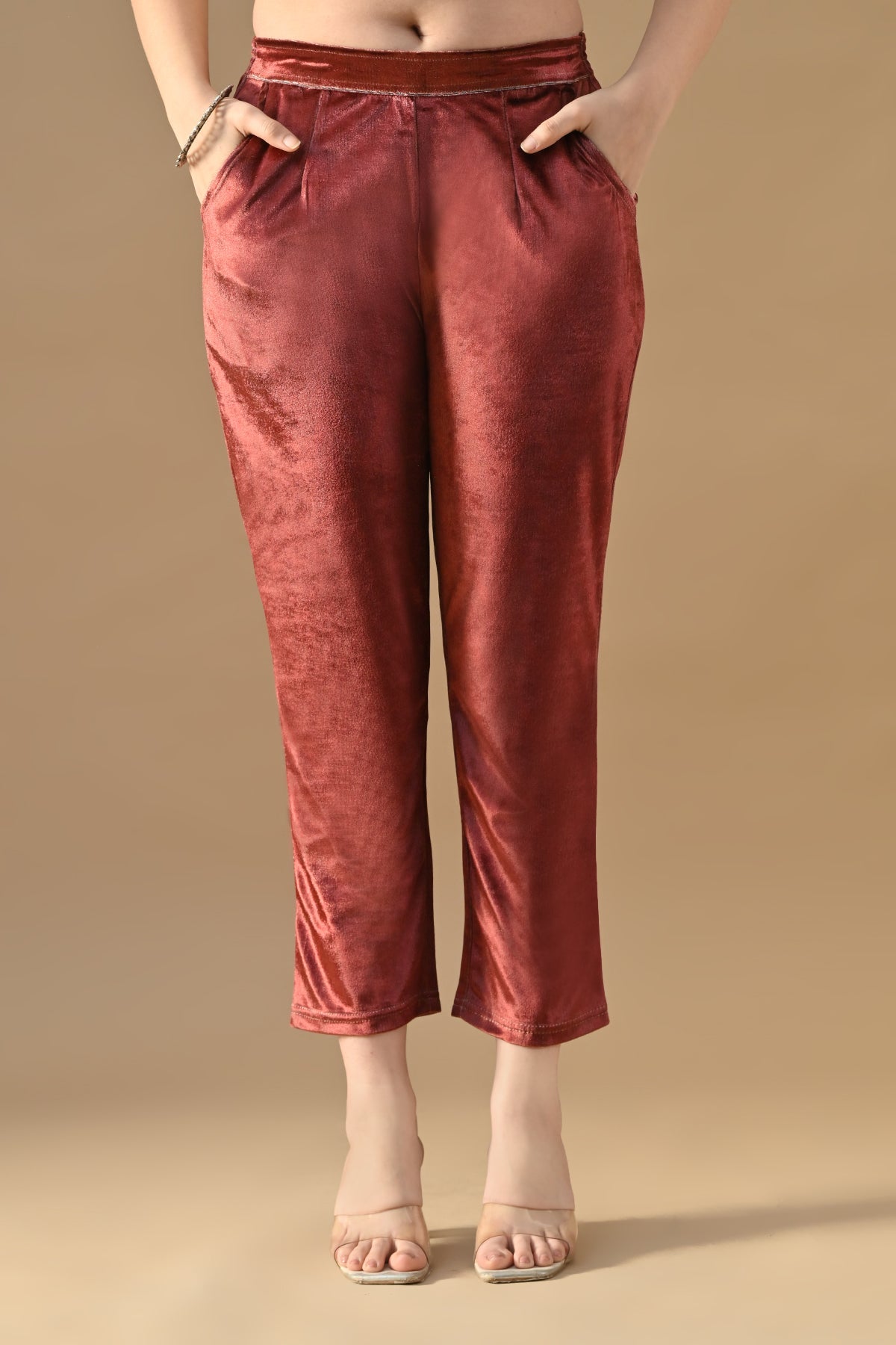 Winter Multi Printed Velvet Kurta 3 Pcs Set
