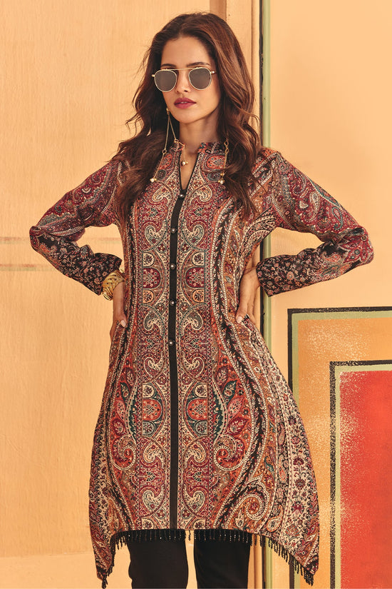 Winter Multi Printed Inner Shrug Set