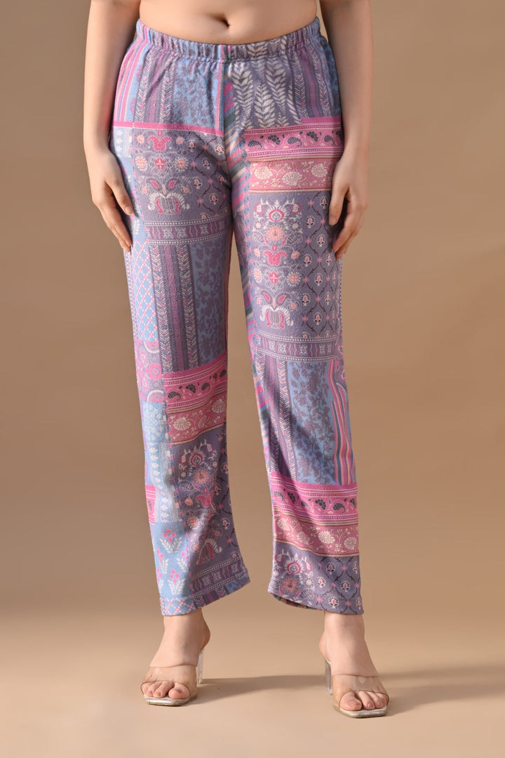 Winter Multi Ethnic Motifs Woven Co-Ord Set