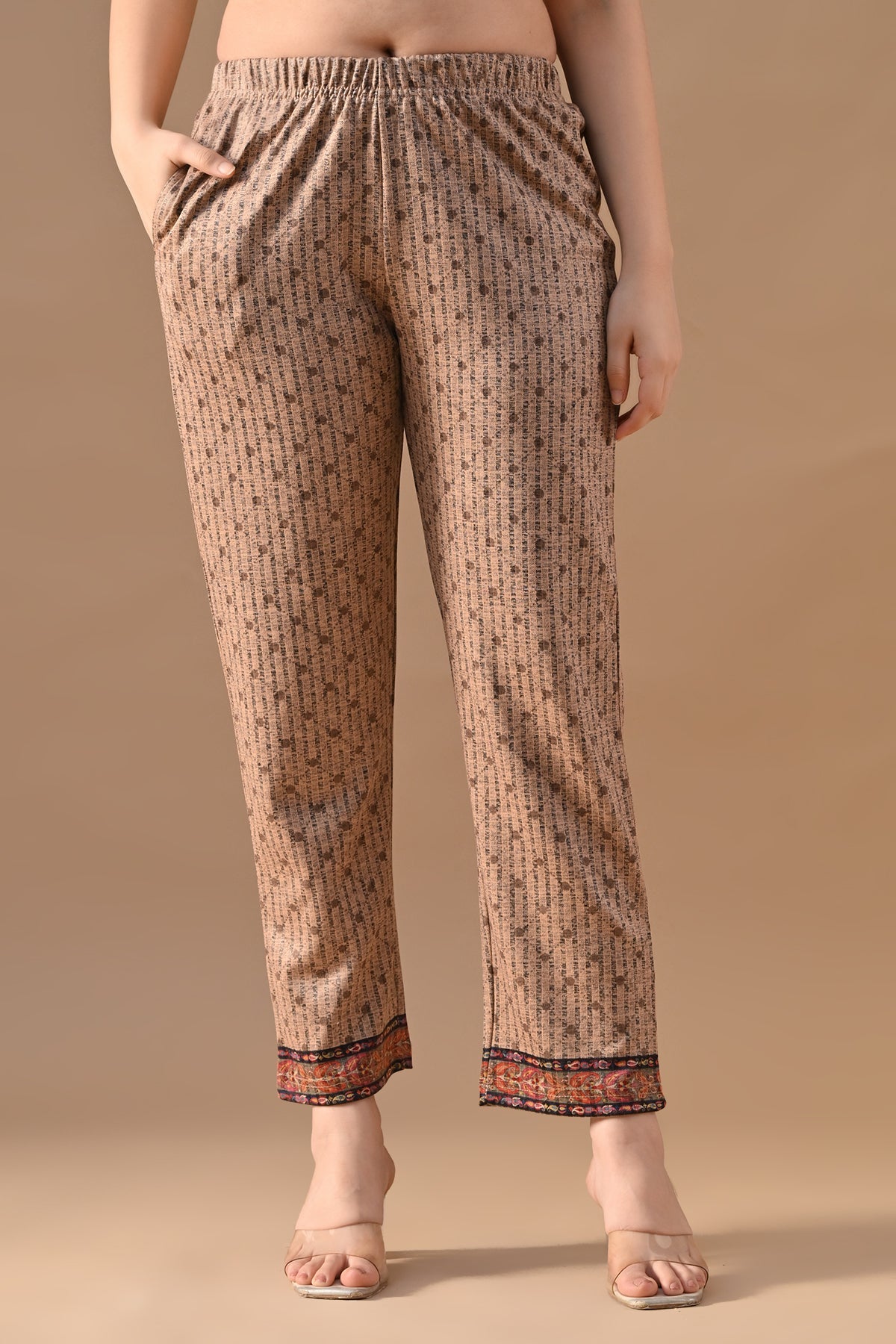 Winter Multi Printed Stone Embellish Woven Co-Ord Set