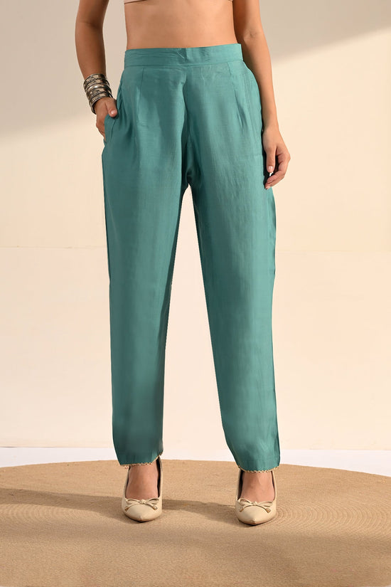 Blue Embroidered Kurta 3 Pcs Set
