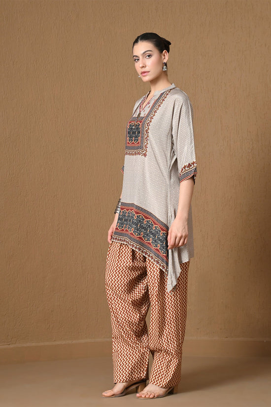 Fawn Printed Fusion Co-ord Set