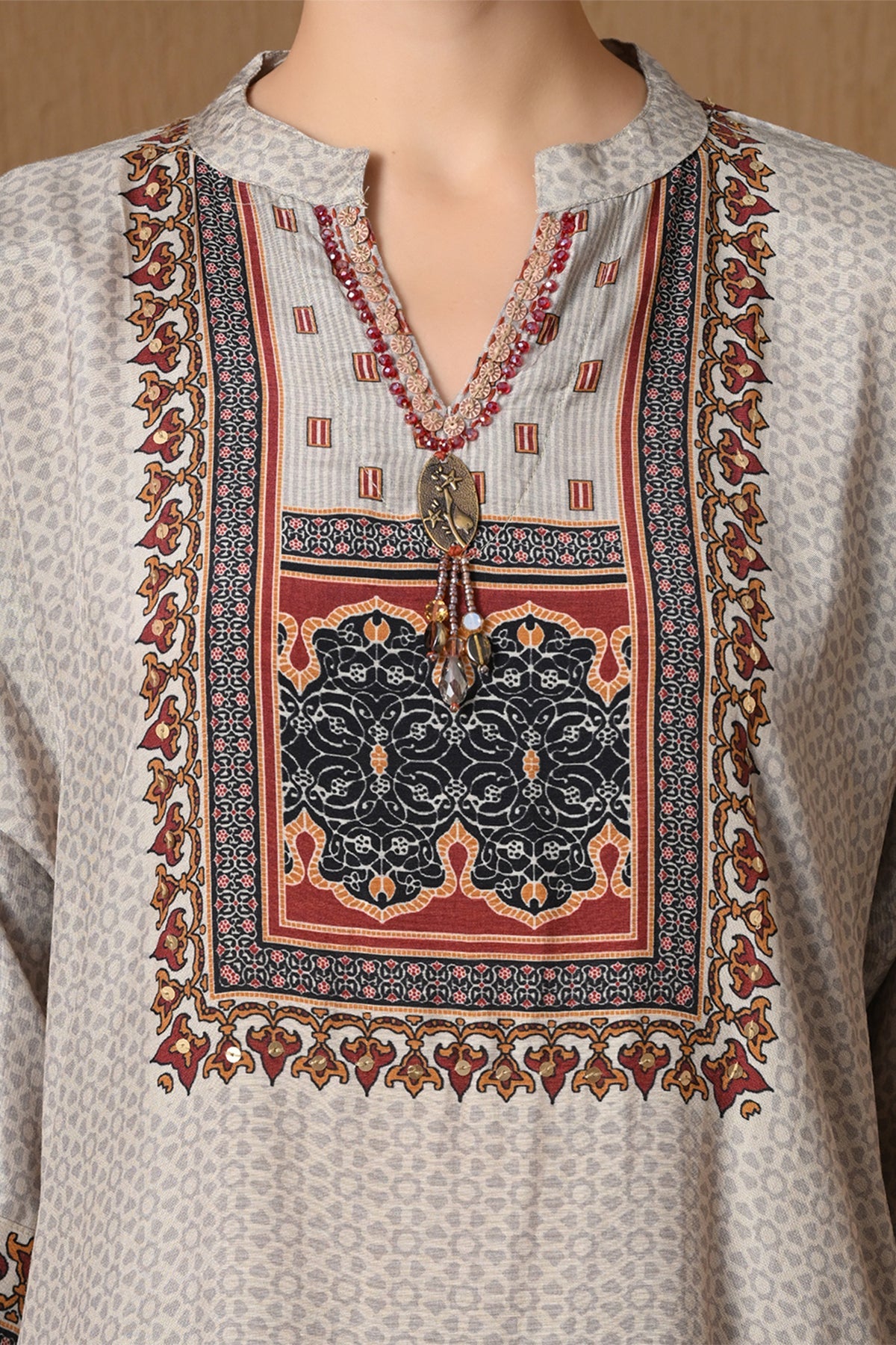 Fawn Printed Fusion Co-ord Set