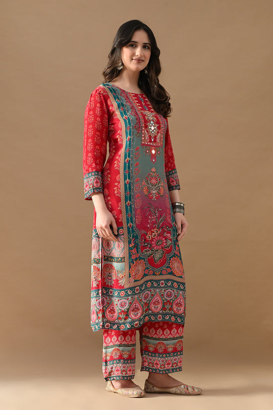 Multi Printed Kurta Set (3 Piece)
