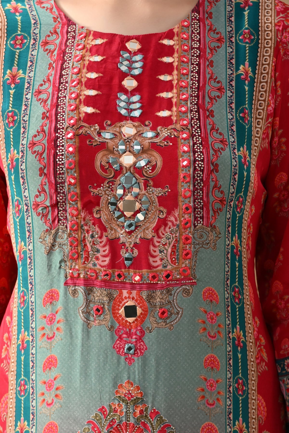 Multi Printed Kurta Set (3 Piece)